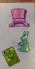Touch Me Oilies Vintage Stickers Magic Theme Changing Colors Oily Rare 80s