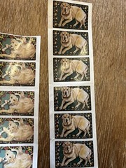 Frances Meyer Yellow Lab Dog Stickers Retired VTG Lot Of 16- 2 Designs