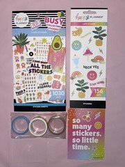 The Happy Planner Sticker Zip Folio Bundle Set of 4 Sticker Book NEW W/ BOX