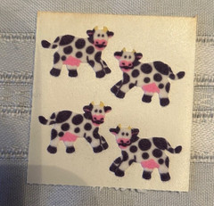 Vintage Rare Fuzzy Stickers from Sandylion and Hambly