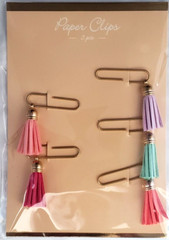 Decorative Tasseled Paper Clips – MULTICOLOR – 5 pcs