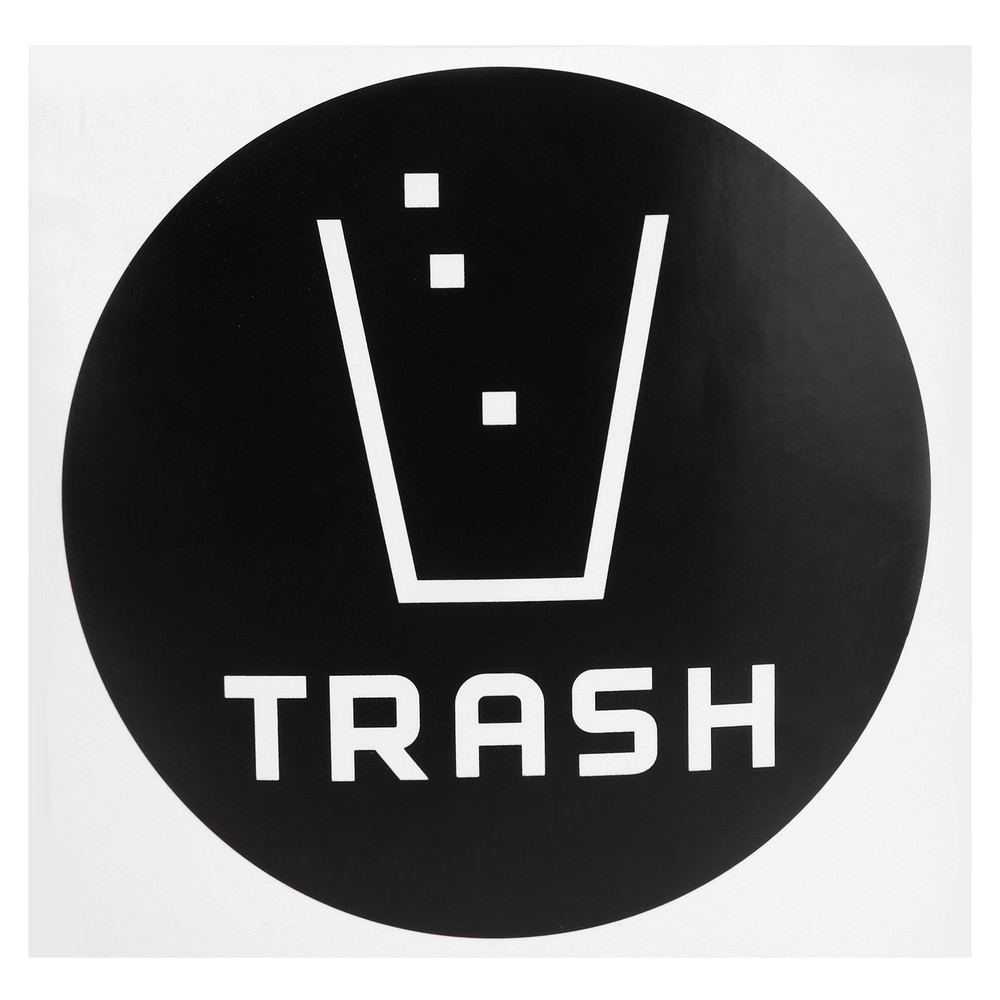 60Pcs/Set Round Recycle Trash Compost Sticker Decal For Trash Cans Garbage C EJJ