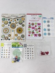 LOT of Decorative Scrapbooking Bards Doodle Design Inc Lost & Found 3 ELEMENTS