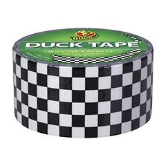 Duck Brand Printed Duct Tape Checker Pattern 1.88 Inch x 10 Yards Single Roll