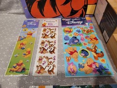 Vintage Sandylion Winnie The Pooh Tigger Sticker Album Sheet Notebook Folder Lot