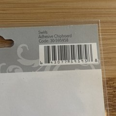 Studio 112 Adhesive Chipboard Stickers Scrolls Flowers Swirls