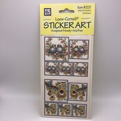 Vintage Loew-Cornell Scrapbooking Stickers Birds Of A Feather Sealed Pack Of 20