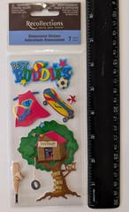 Treehouse Boy Toys Best Buddies Play Time Scrapbook Stickers Recollections RARE