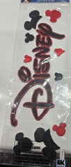 Disney EK Success Embroidered DISNEY Embroidered Sticker NEW & mickey ears 9×3
