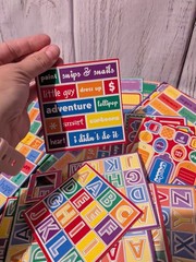 Multicolor Scrapbooking Chipboard Lot Alphabet Letters Numbers Words
