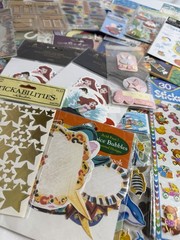 Lot Of 55 New Packages Scrapbook Stickers, Embellishments Big Variety All New