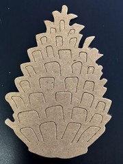Tim Holtz Die Cuts * Pinecone* Set of 12 * White or Kraft Cardstock or Chipboard