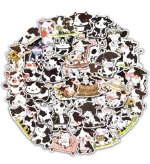 10 MYSTERY STICKERS Cute Cow JOURNAL PLANNER WATER BOTTLE Luggage Notebooks