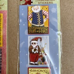 Mary Engelbreit Dimensional Stickers Lot of 2 Christmas & Hope Peace Joy