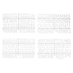 Veskaoty 1 Inch Letters for Felt Letter Board, White 1 inch, 1 inch