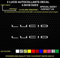 2 Lucid Decorative Stickers – Vehicles & Accessories, 2 Piece Set
