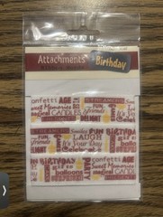 Hot Off The Press Attachments Ribbon Words New Lot of 4 School Girls Sports