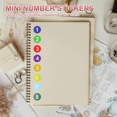 Number 12 Stickers 1″ Round Coded Self-Adhesive Labels Rose Red 500Pcs/Roll