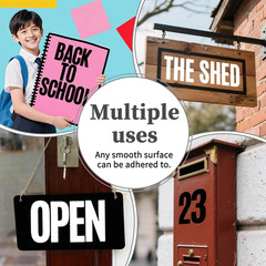 5 Inch Letter Stickers, 122 Pieces Self Adhesive Alphabet Number Sticker for Mai