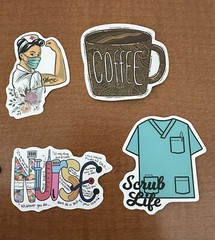 Nurse/Healthcare Stickers Set Of 10