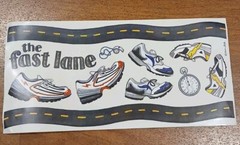 Karen Foster Design VTG 2001 Sticker Parade THE FAST LANE sticker sheet 6.25×12