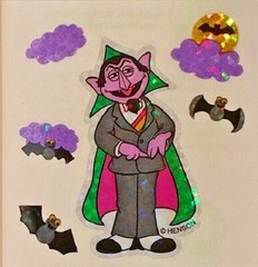 Sandylion Glitter Sticker -Vampire -1 strip (3 mod) -12903