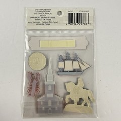 Reminisce Jet Setters Jolee’s Boutique and Other Dimensional Stickers Lot of 9