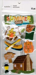 Summer Camp, 3D scrapbook stickers, 4×7″ – Recollections #668517