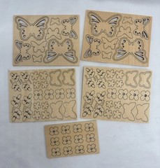 Stampin’ Up Retired Butterfly Elements Embellishments 84 Pieces Retired NEW!