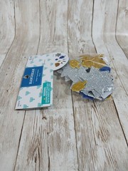 New! Glitter Hanukkah Foam Stickers 42 Blue Silver Gold Scrapbooking Crafts