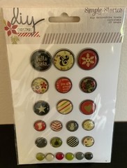 DIY Decorative Brads Christmas 23 Brads Simple Stories 2014 Item # 5183