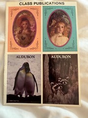 Vintage 1985s Class Publications Audubon Penguin & Doll Scrapbooking Stickers