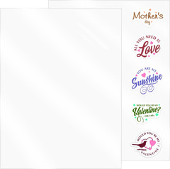 25 Sheets Printable Clear Sticker Paper A4, Transparent Vinyl Sticker Paper for