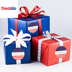 American Thank You Stickers, 500PCS American Flag Stickers, 1 Inch round Thank Y