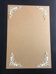 Page Corners Photo Corners Fancy Flourish Filagree Corner Die Cuts 12 pcs 1-3/8”
