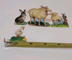 Vtg Cowboys Die Cuts + Farm Animals Mixed Lot 6 Crafts Journals Crafts Germany?