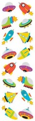 Mrs Grossman CHUBBY ROCKET SHIPS 2006 Stickers rocket ship UFO outer space