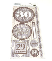 Milestones Reminisce Self-Adhesive Die Cut Stickers 30 Birthday Party MS103 NEW