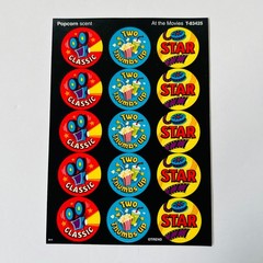TREND Scratch n Sniff Scented Sticker LOT Blueberry Popcorn Grape Chocolate NEW