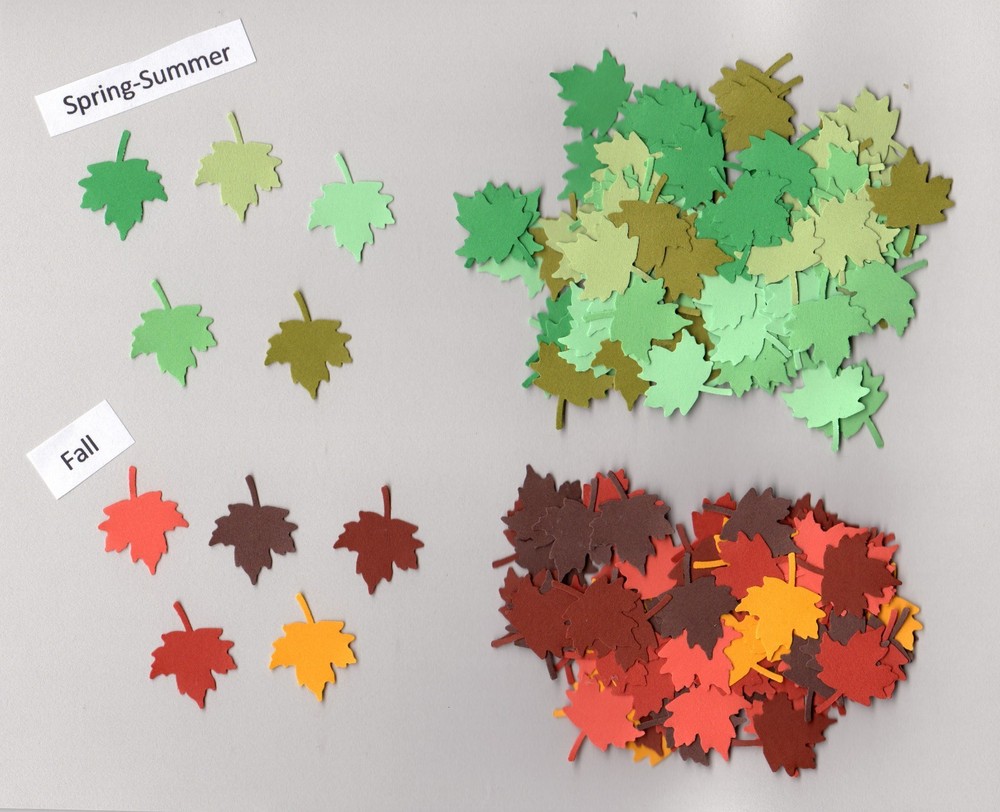 Leaf Die Cuts – Maple Leaf Die Cuts, 50 or 100 pcs – Scrapbooking, Cardmaking