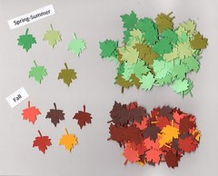 Leaf Die Cuts – Maple Leaf Die Cuts, 50 or 100 pcs – Scrapbooking, Cardmaking