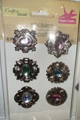 Lot of 8 Crafter’s Square Jewel Puffy Sticker Packs – 2 of Each Design
