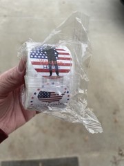 500 Pcs American Flag Sticker Roll Flag Welcome Home Troops Stickers Round 2 Ct