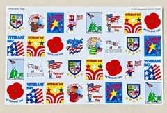 Lot of 7 Vintage Highlights Holiday Sticker Sheets Memorial Labor Arbor Day NOS