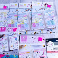 Huge Lot of 17 Scrapbooking Stickers, Sweet Kaiwaii, Shine, Recollections + More