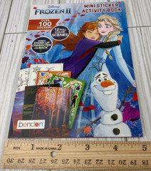 Frozen 2 Mini Sticker Activity Book 100 Stickers Miniature Disney Bendon Kids 7″