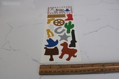 Provo Craft Design Sticky Die Cut «Go West» Boot Hat Horse Saddle Shoe Scrapbook