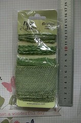 GREEN Mixed BURLAP JUTE TRIM 4 Styles Ea Piece over 1 Metre long Petaloo1483102J