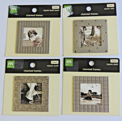 Making Memories Charmed Frames Metal Square Photo Frames Set of 4