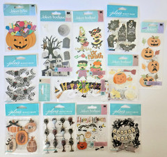 Vintage RARE HTF Jolee’s Boutique Halloween Haunting Bats Spooky – 12 packs